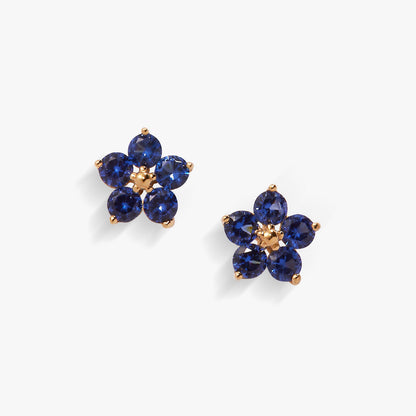 Crystal Forget-Me-Not Flower Earrings - Alex and Ani - Front View