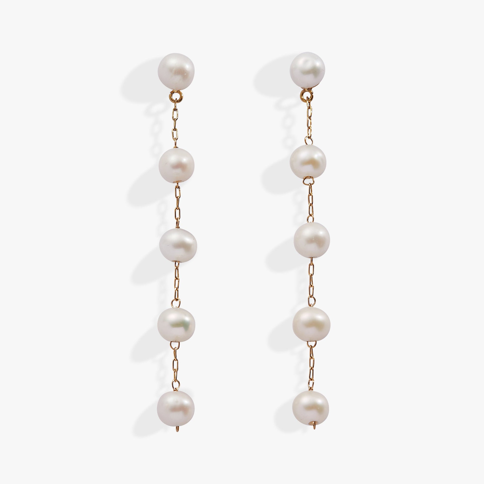 Freshwater Pearl Drop Earrings - Alex and Ani - Front View