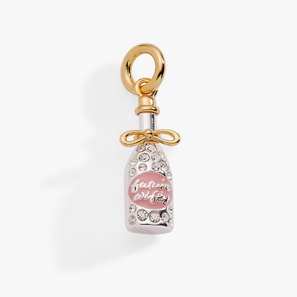 ‘Future Wifey’ Crystal Champagne Charm - Alex and Ani - Front View