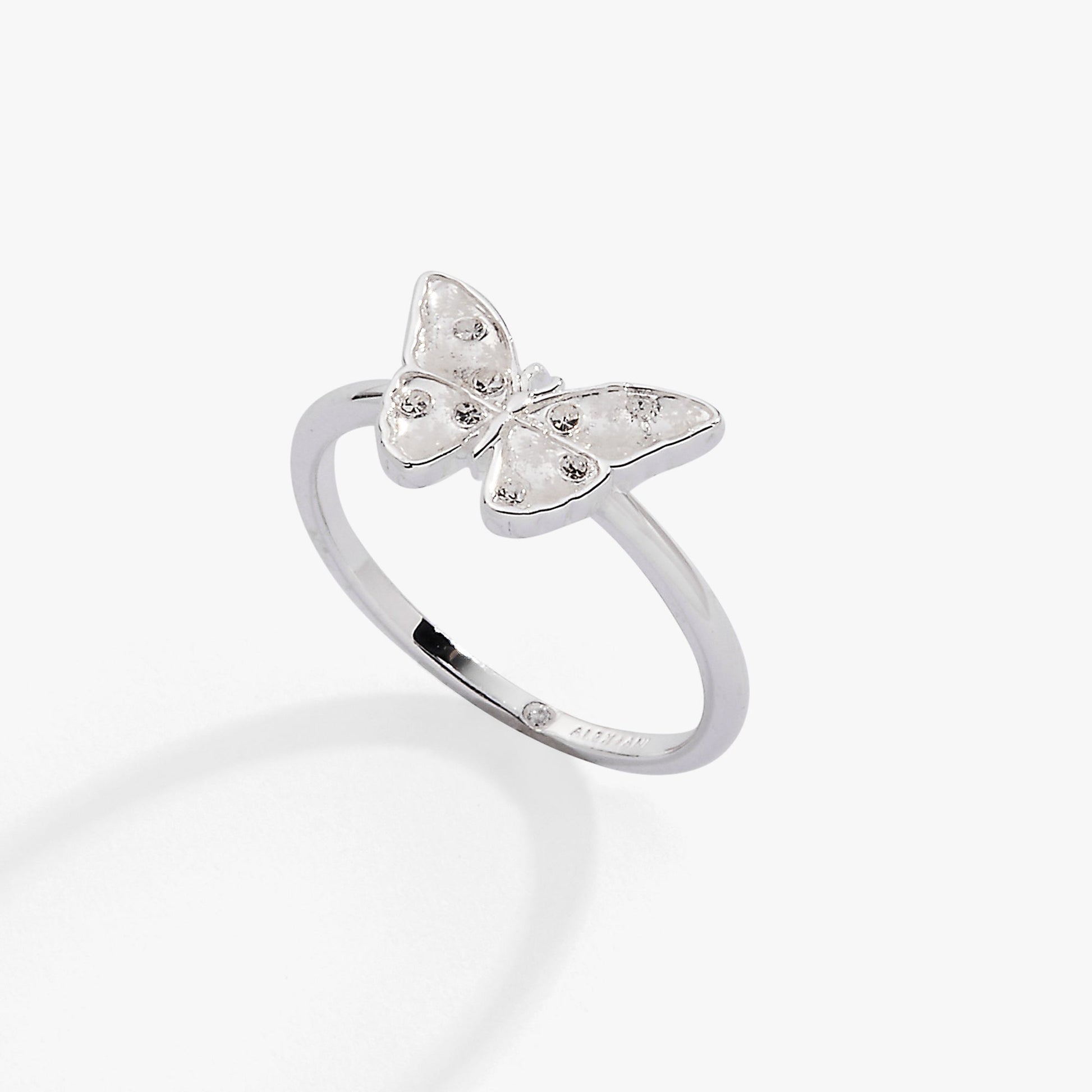 Glass Butterfly Statement Ring - Alex and Ani - Front View