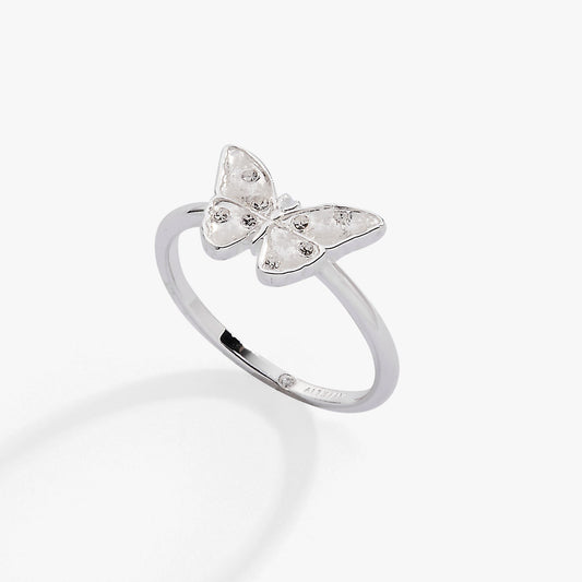 Glass Butterfly Statement Ring - Alex and Ani - Front View