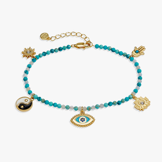 Healing Stone Charm Anklet - Alex and Ani