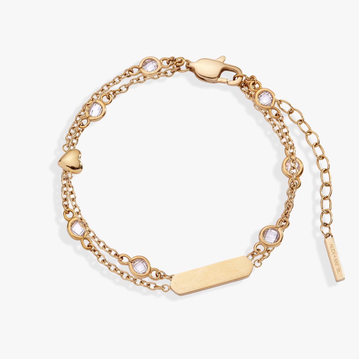Heart Chain Double Strand Bracelet - Alex and Ani