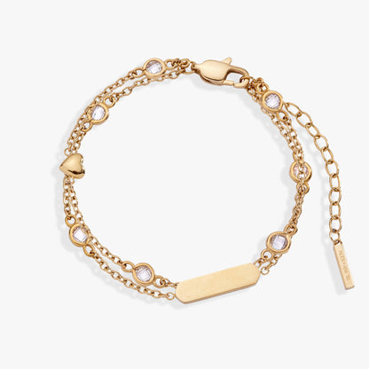 Heart Chain Double Strand Bracelet - Alex and Ani