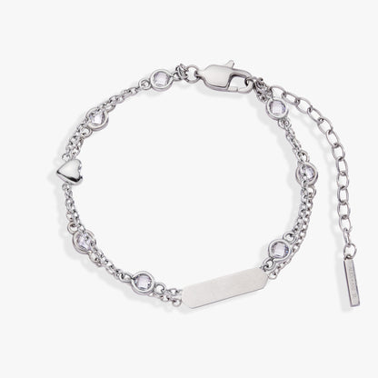 Heart Chain Double Strand Bracelet - Alex and Ani