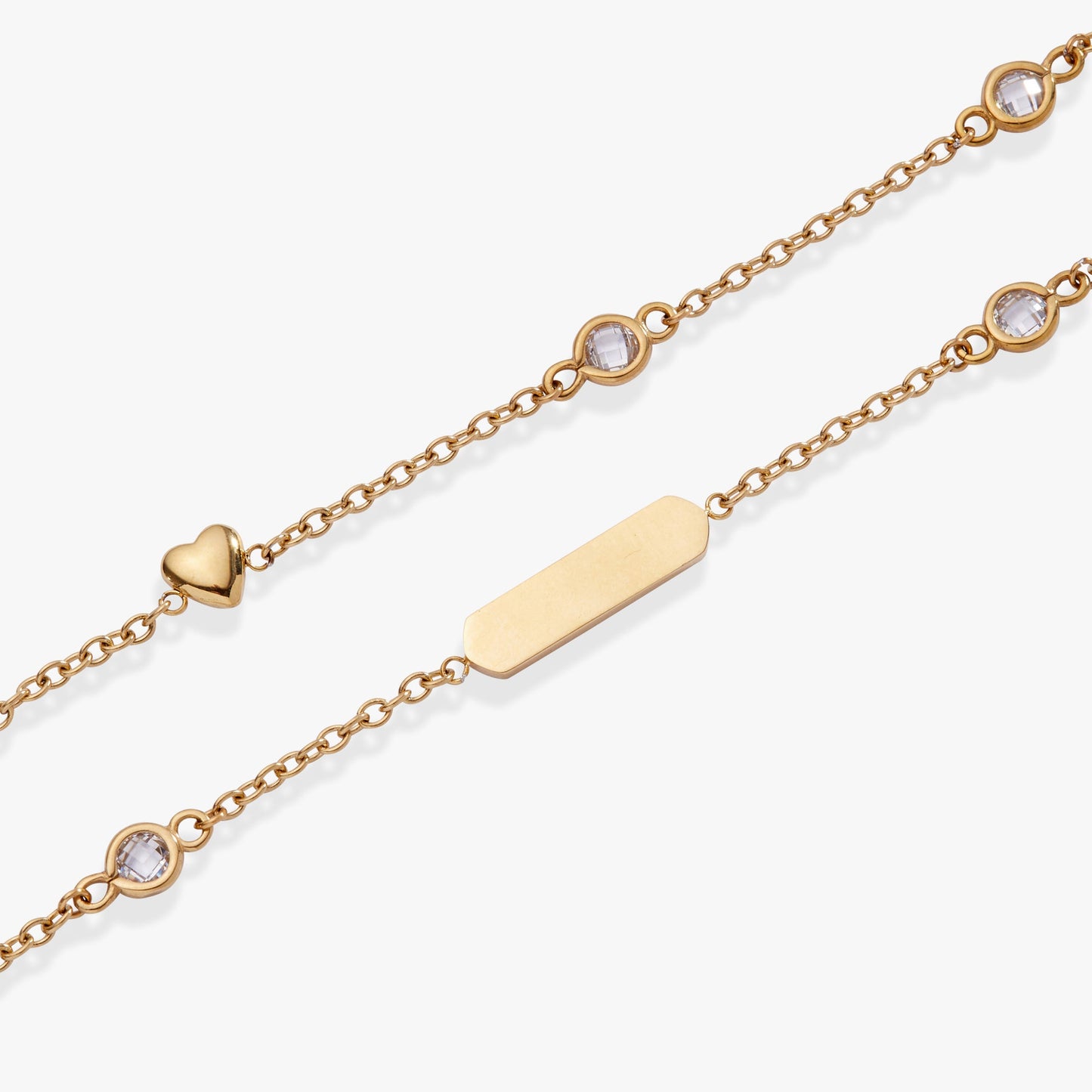 Heart Chain Double Strand Bracelet - Alex and Ani