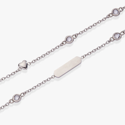 Heart Chain Double Strand Bracelet - Alex and Ani
