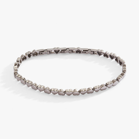 Heart Charm Tennis Bracelet - Alex and Ani