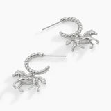 Year of the Horse Huggie Hoop Earrings - Alex and Ani - Detail View 5