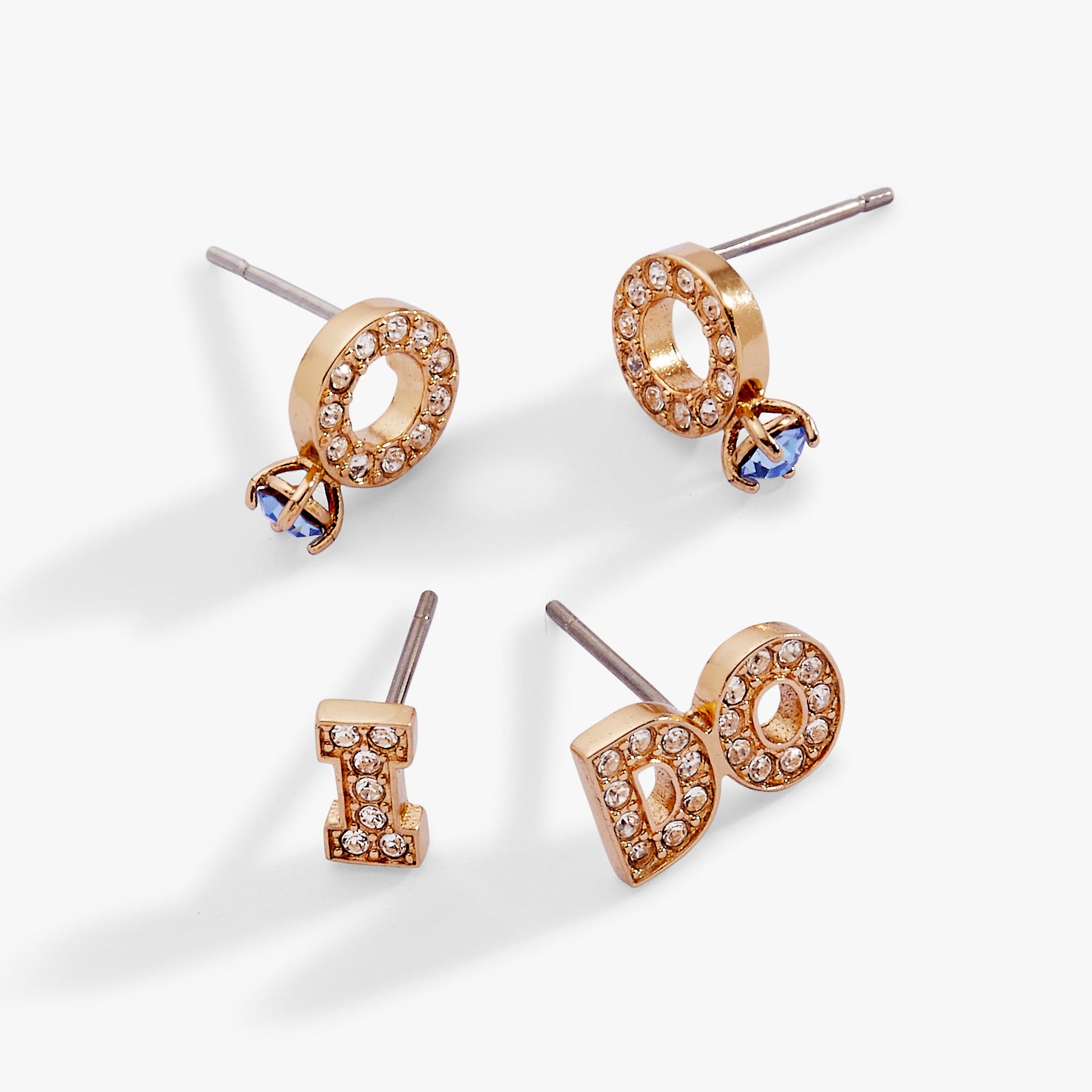 Bridal “I Do” Stud Earring Set of 2 - Alex and Ani - Detail View 5