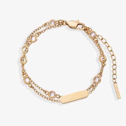 Infinity Chain Double Strand Bracelet - Alex and Ani - Front View