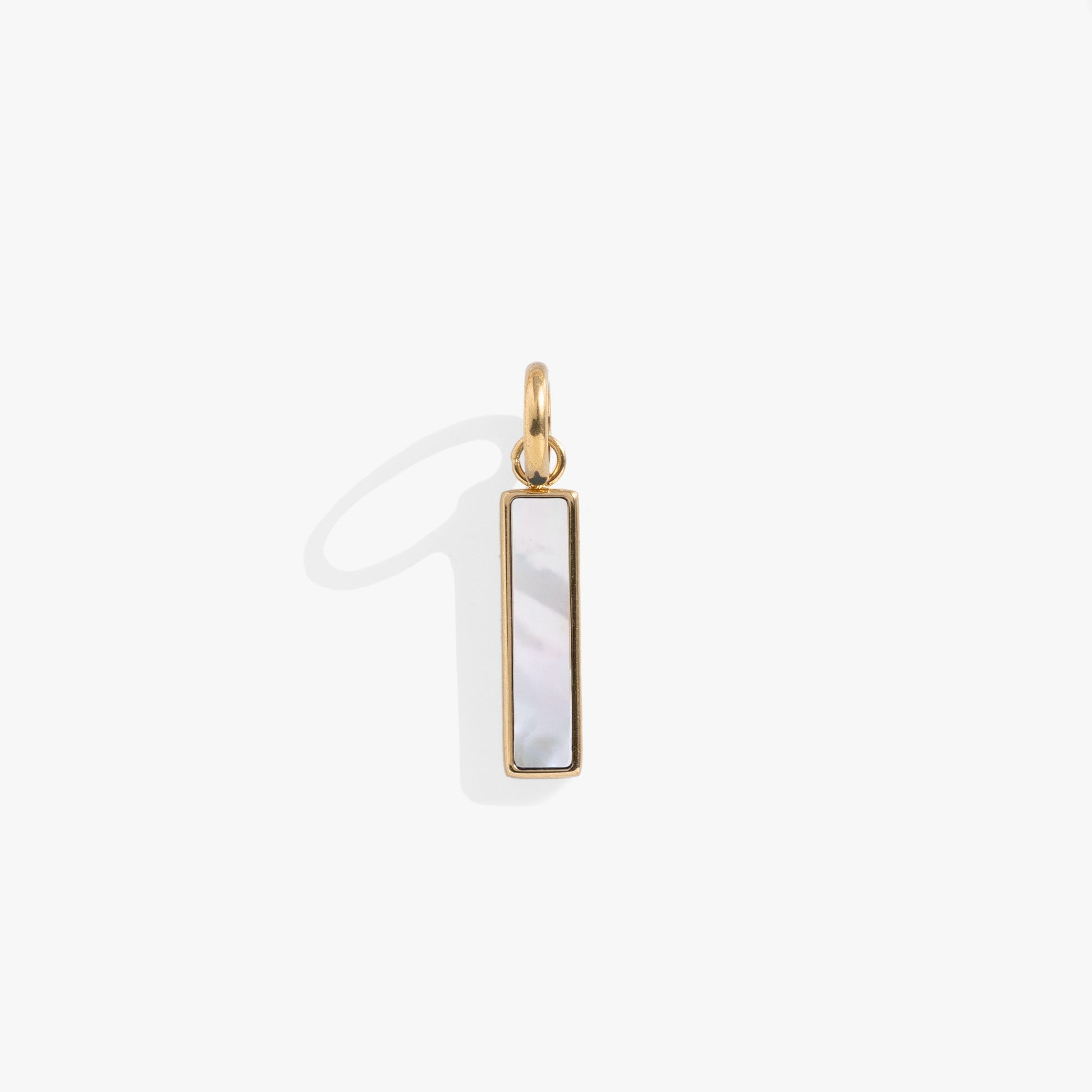 Mother of Pearl Interchangeable Bar Charm - Alex and Ani - Front View