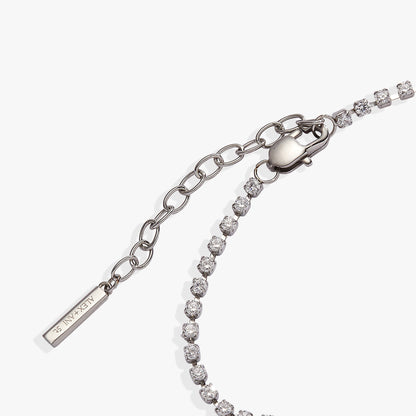 LOVE Crystal Tennis Bracelet - Alex and Ani - Detail View 6