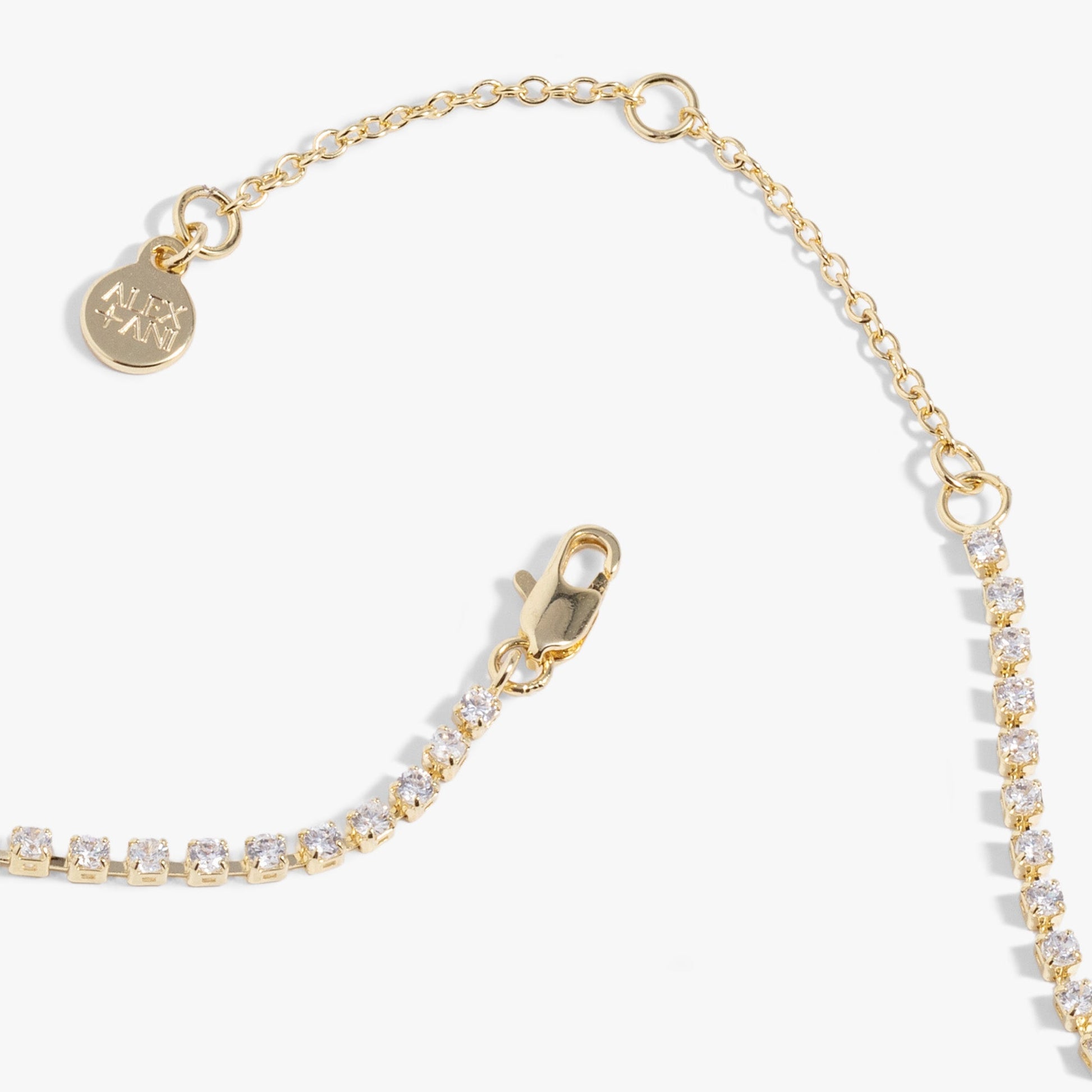 LOVE Crystal Tennis Necklace - Alex and Ani - Detail View 5