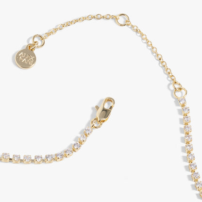 LOVE Crystal Tennis Necklace - Alex and Ani - Detail View 5
