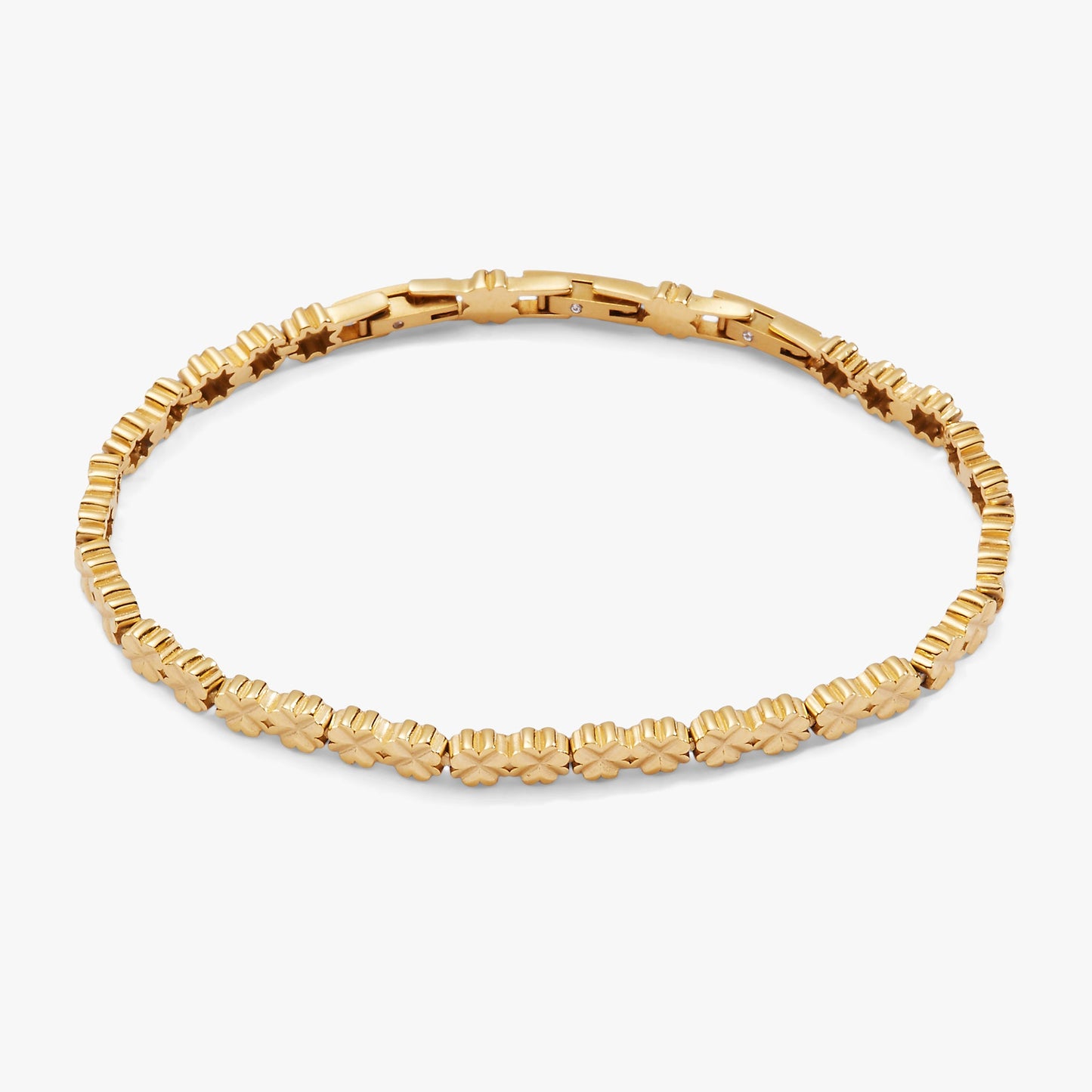 Lucky Clover Charm Tennis Bracelet - Alex and Ani