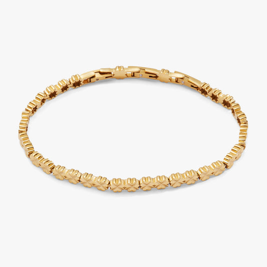 Lucky Clover Charm Tennis Bracelet - Alex and Ani - Front View