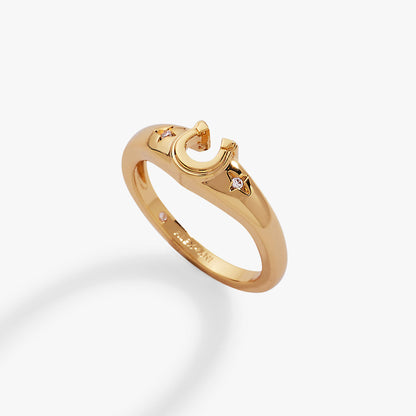 Lucky Horseshoe Ring - Alex and Ani - Front View