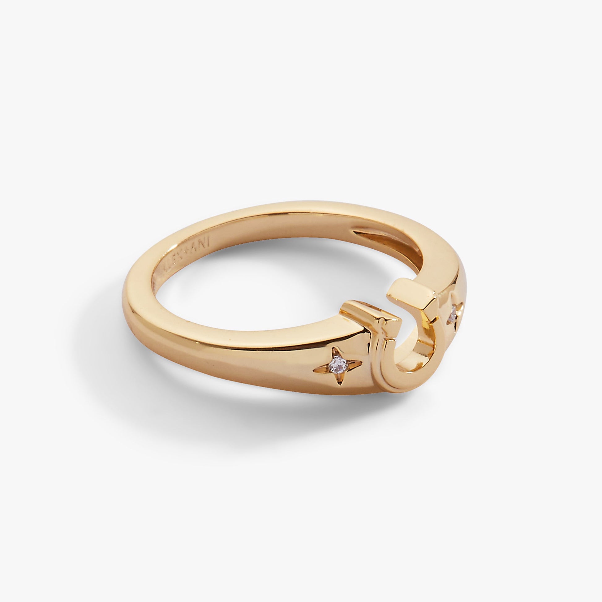 Lucky Horseshoe Ring - Alex and Ani - Side View