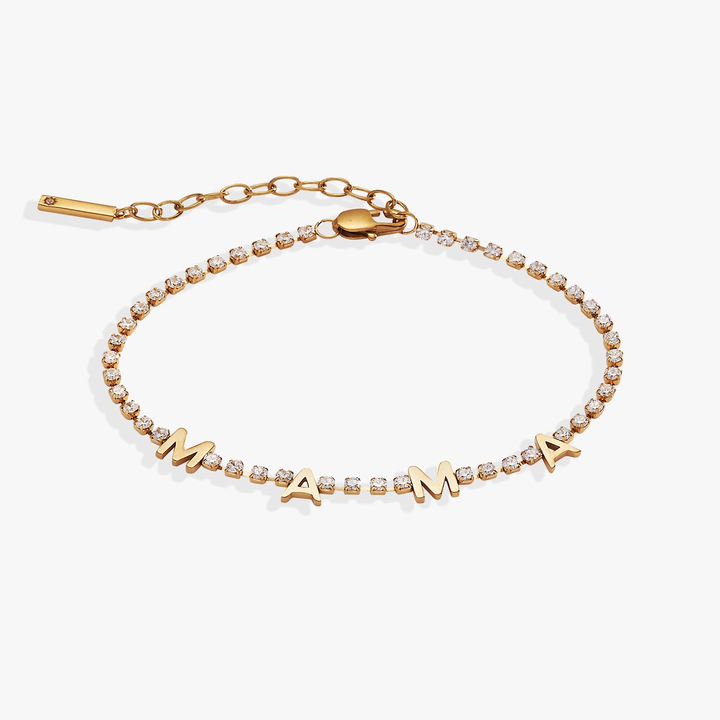 MAMA Crystal Tennis Bracelet - Alex and Ani