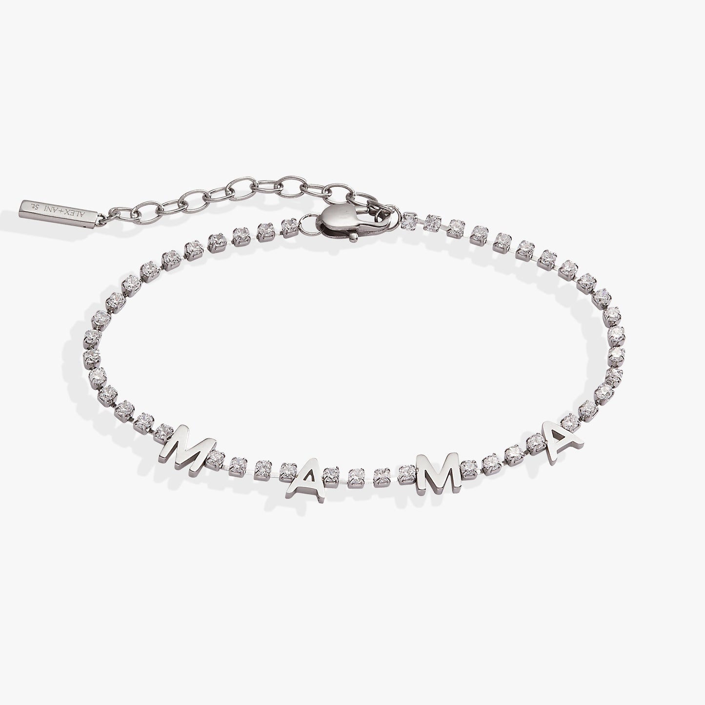 MAMA Crystal Tennis Bracelet - Alex and Ani