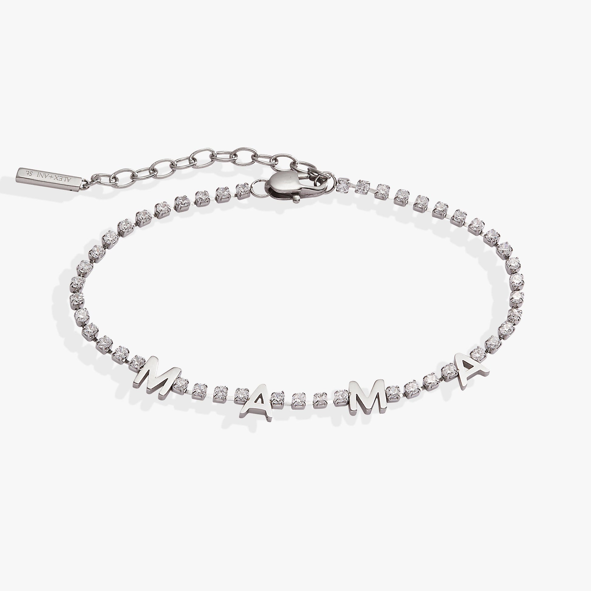 MAMA Crystal Tennis Bracelet - Alex and Ani - Detail View 4