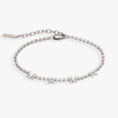 MAMA Crystal Tennis Bracelet - Alex and Ani - Detail View 4