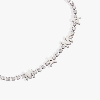 MAMA Crystal Tennis Bracelet - Alex and Ani - Detail View 5
