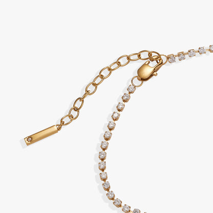 MAMA Crystal Tennis Bracelet - Alex and Ani - Side View
