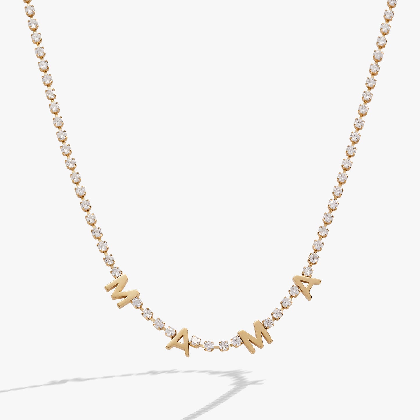 MAMA Crystal Tennis Necklace - Alex and Ani