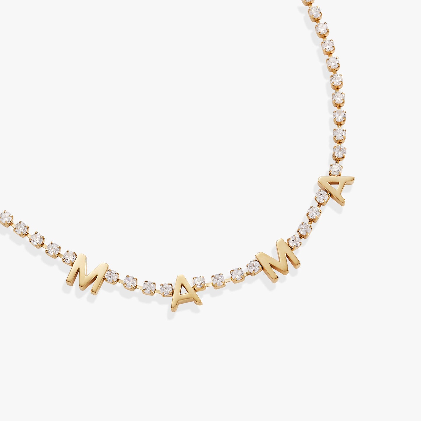 MAMA Crystal Tennis Necklace - Alex and Ani