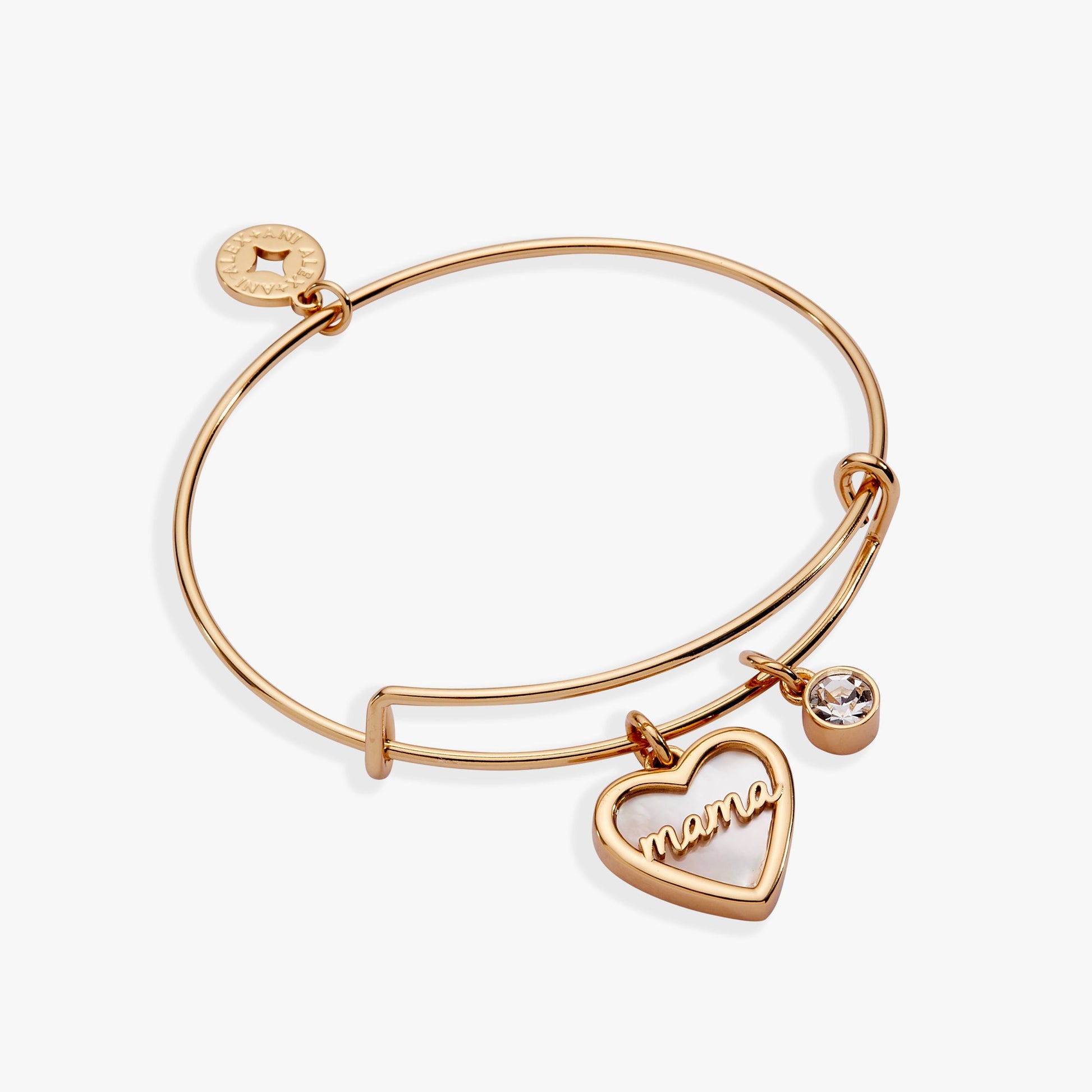 Mama Mother of Pearl Bangle - Alex and Ani - Front View