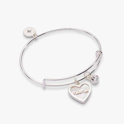 Mama Mother of Pearl Bangle - Alex and Ani - Side View
