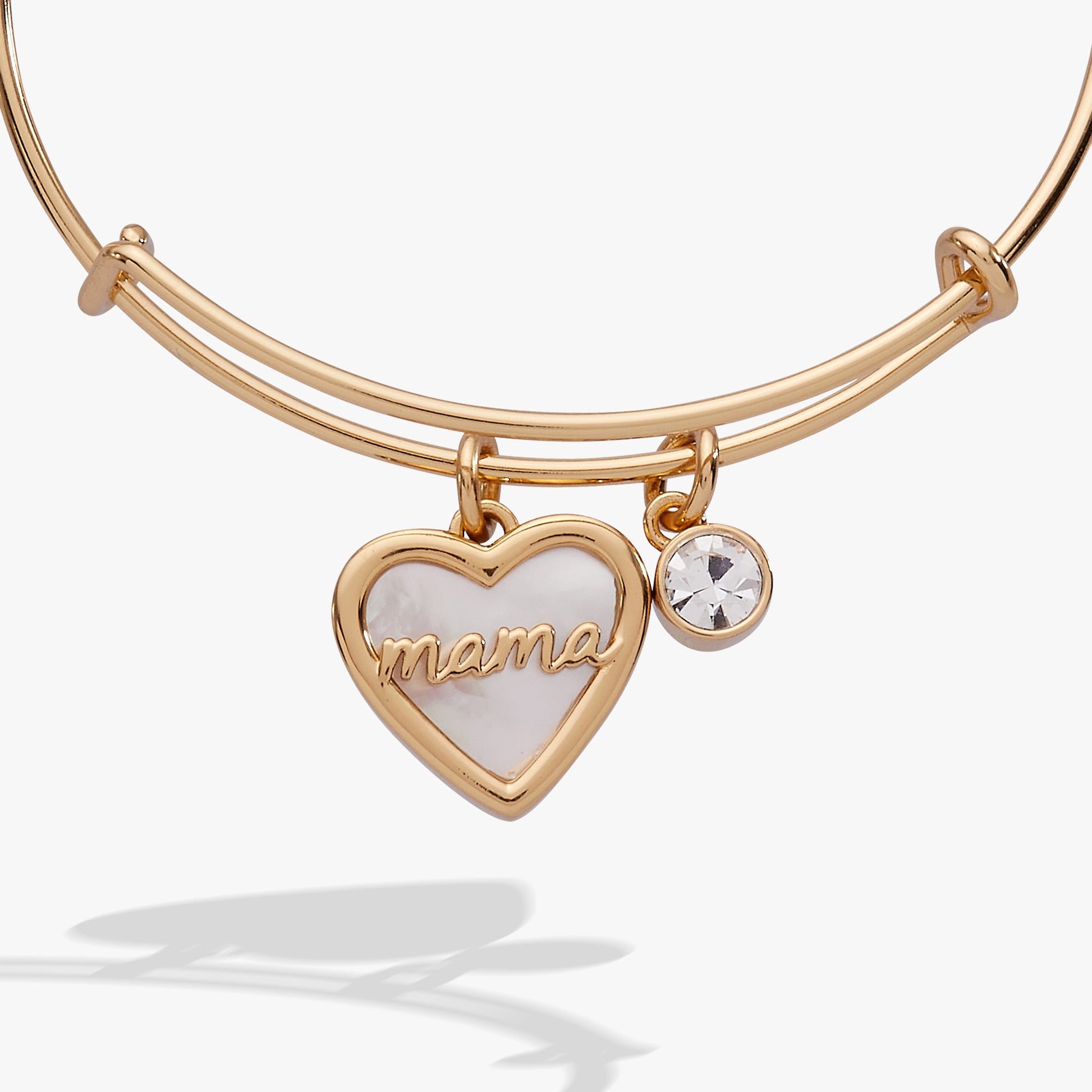 Mama Mother of Pearl Bangle - Alex and Ani - Back View
