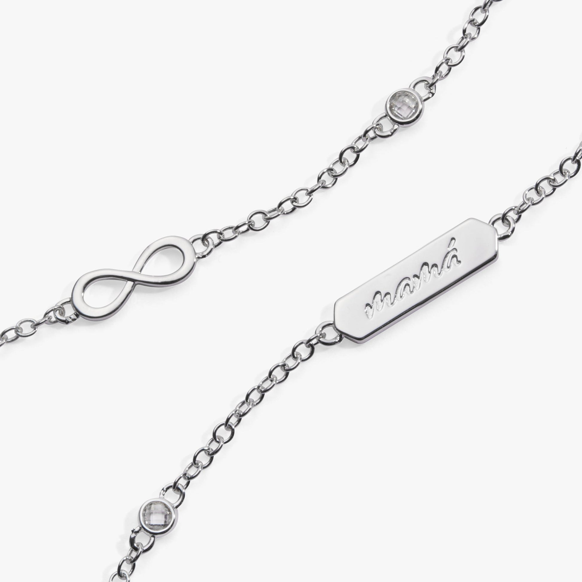 Mamá Infinity Chain Double Strand Bracelet - Alex and Ani - Detail View 7