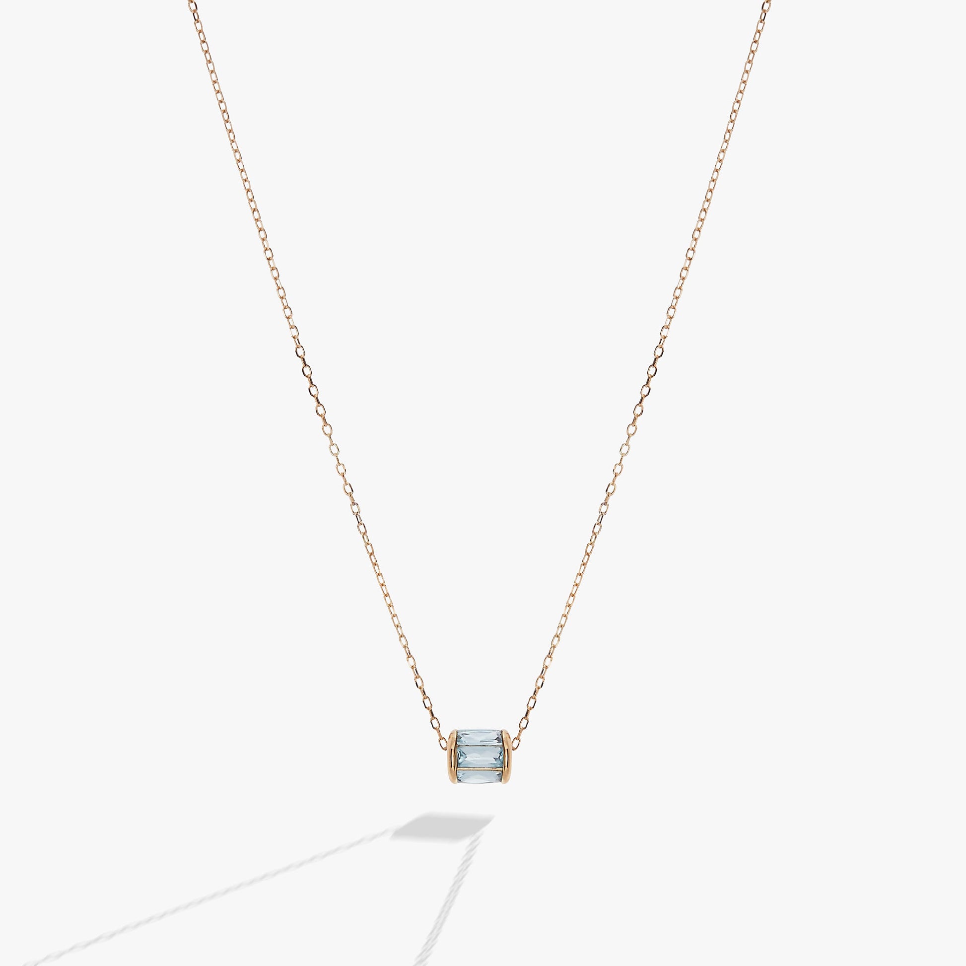 March Birthstone Precious Pendant Necklace - Alex and Ani - Front View