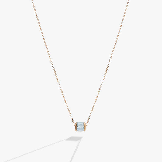 March Birthstone Precious Pendant Necklace - Alex and Ani - Front View