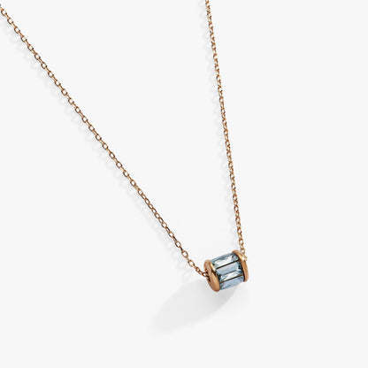 March Birthstone Precious Pendant Necklace - Alex and Ani - Side View