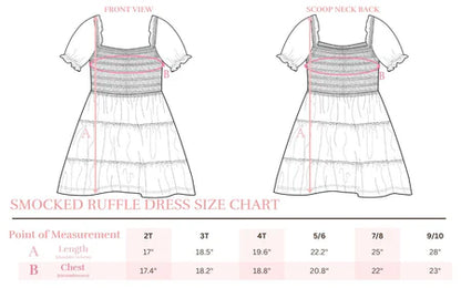 Lovely Lavender Smocked Ruffle Dress