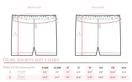 Daffodils Twirl Shorts