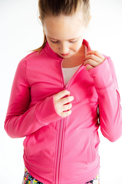 Fuchsia Full-Zip Active Jacket