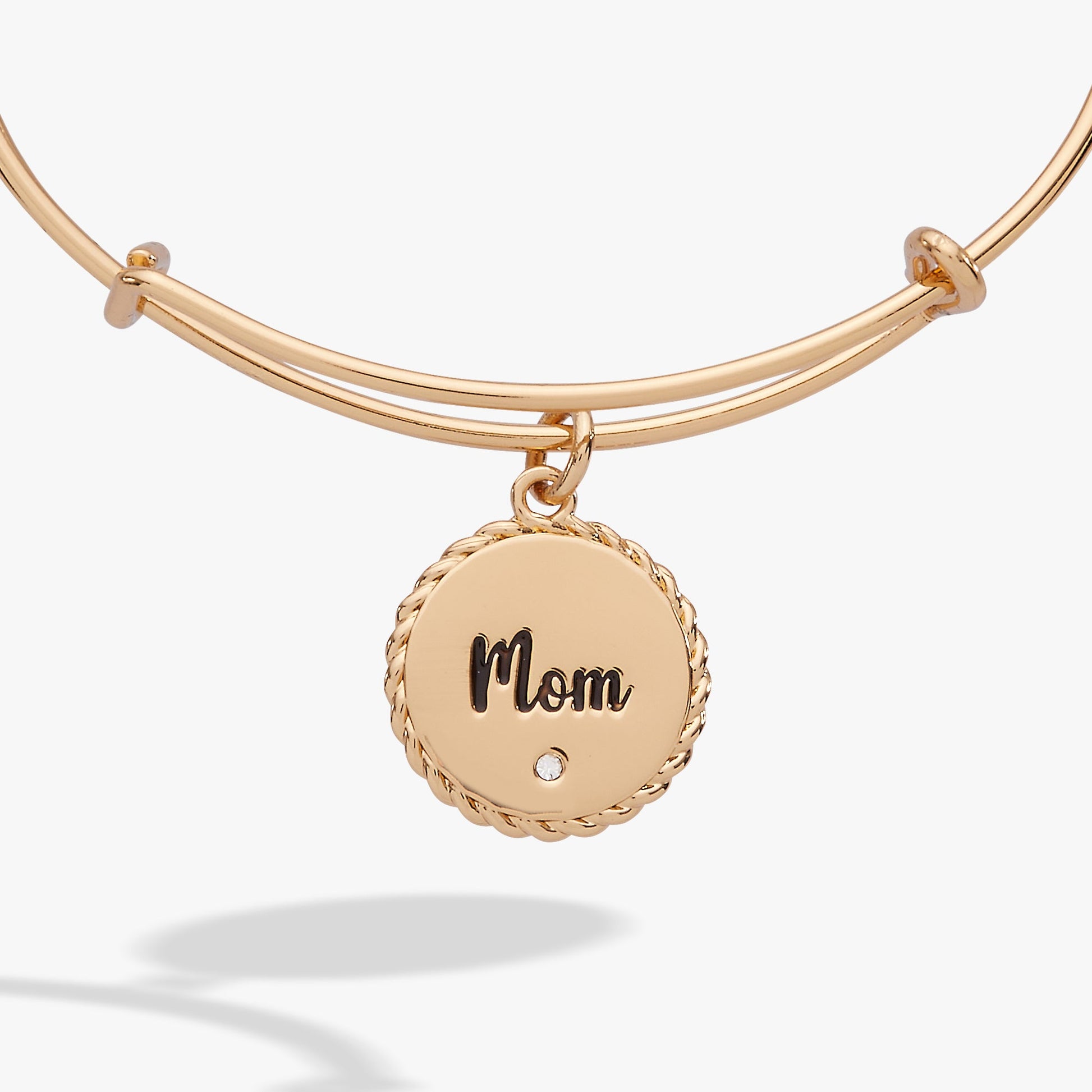 Mom 'Bonded By Love, Connected For Life' Charm Bangle - Alex and Ani - Side View
