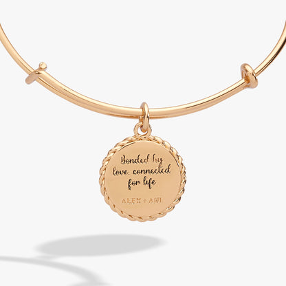 Mom 'Bonded By Love, Connected For Life' Charm Bangle - Alex and Ani - Back View