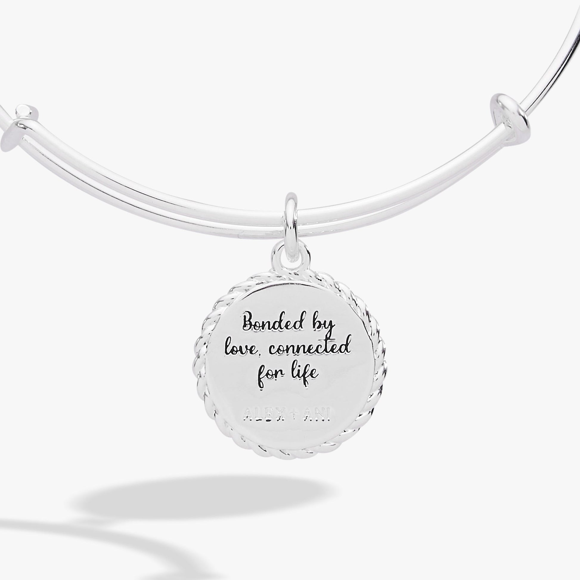Mom 'Bonded By Love, Connected For Life' Charm Bangle - Alex and Ani - Detail View 5