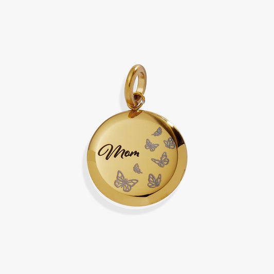 Mom Butterfly Disc Charm - Alex and Ani - Front View