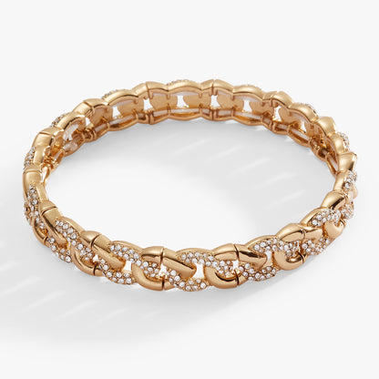 Pave Curb Chain Stretch Bracelet - Alex and Ani - Front View