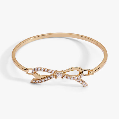 Bow Pearl Coquette Tension Bangle - Alex and Ani - Detail View 6