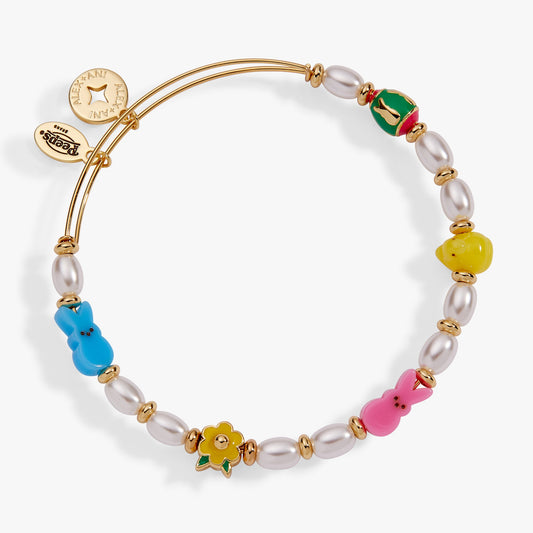 PEEPS® Chick and Bunny Beaded Bangle - Alex and Ani - Front View