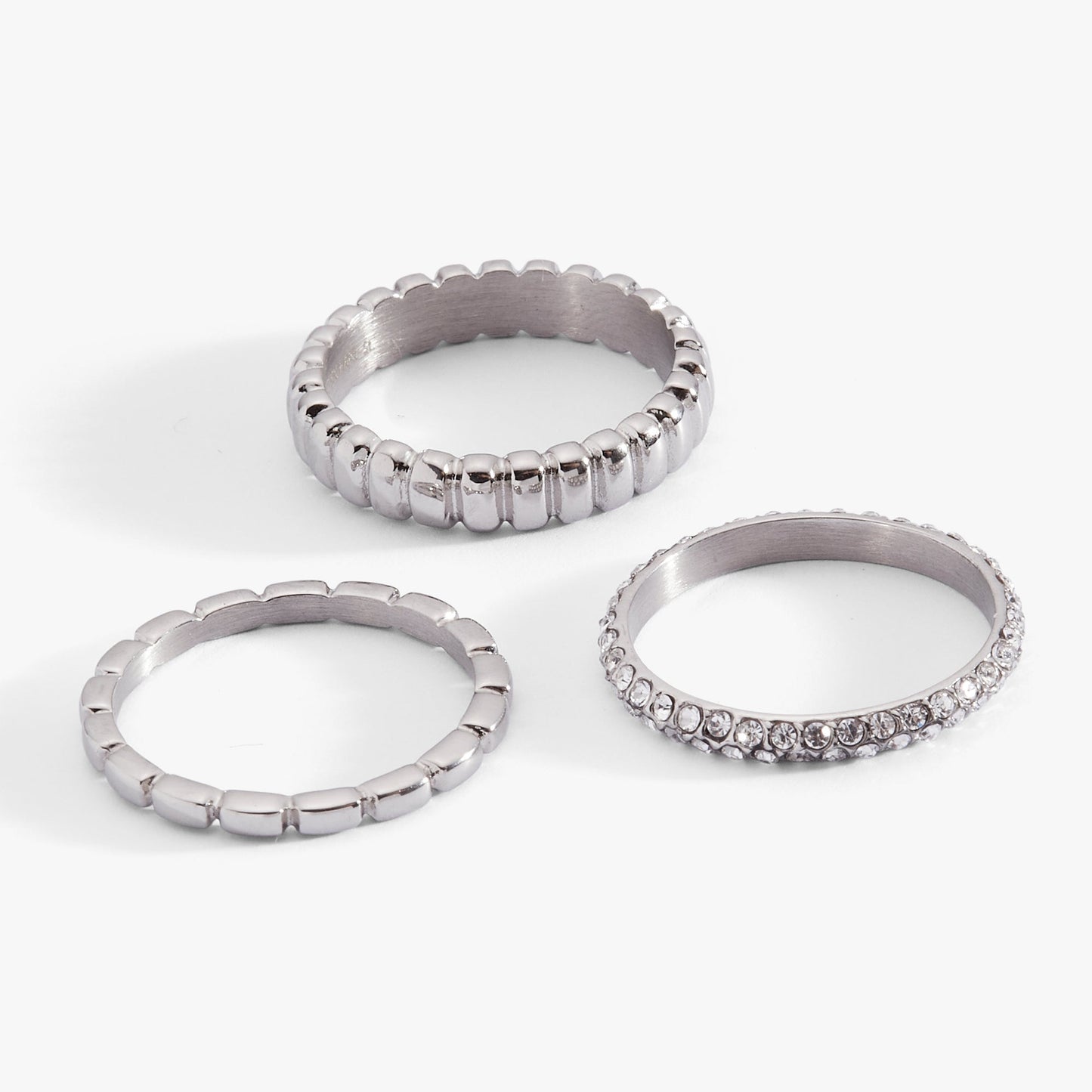 Ribbed Stacking Ring Set of 3 - Alex and Ani