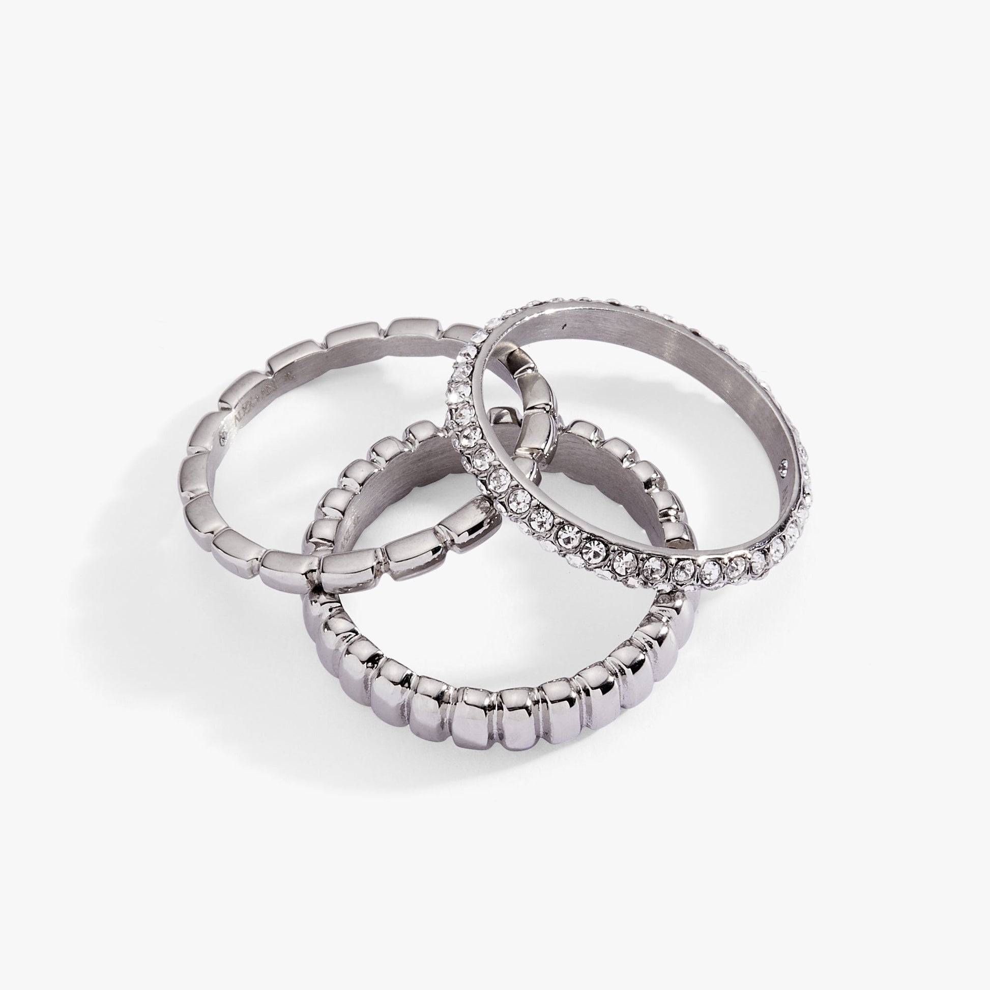Ribbed Stacking Ring Set of 3 - Alex and Ani - Detail View 6